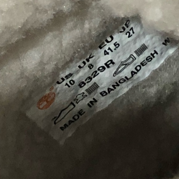 Timberland Teddy Fleece Fold-Down honey wheat suede lace up combat boots size 10 - Picture 12 of 12